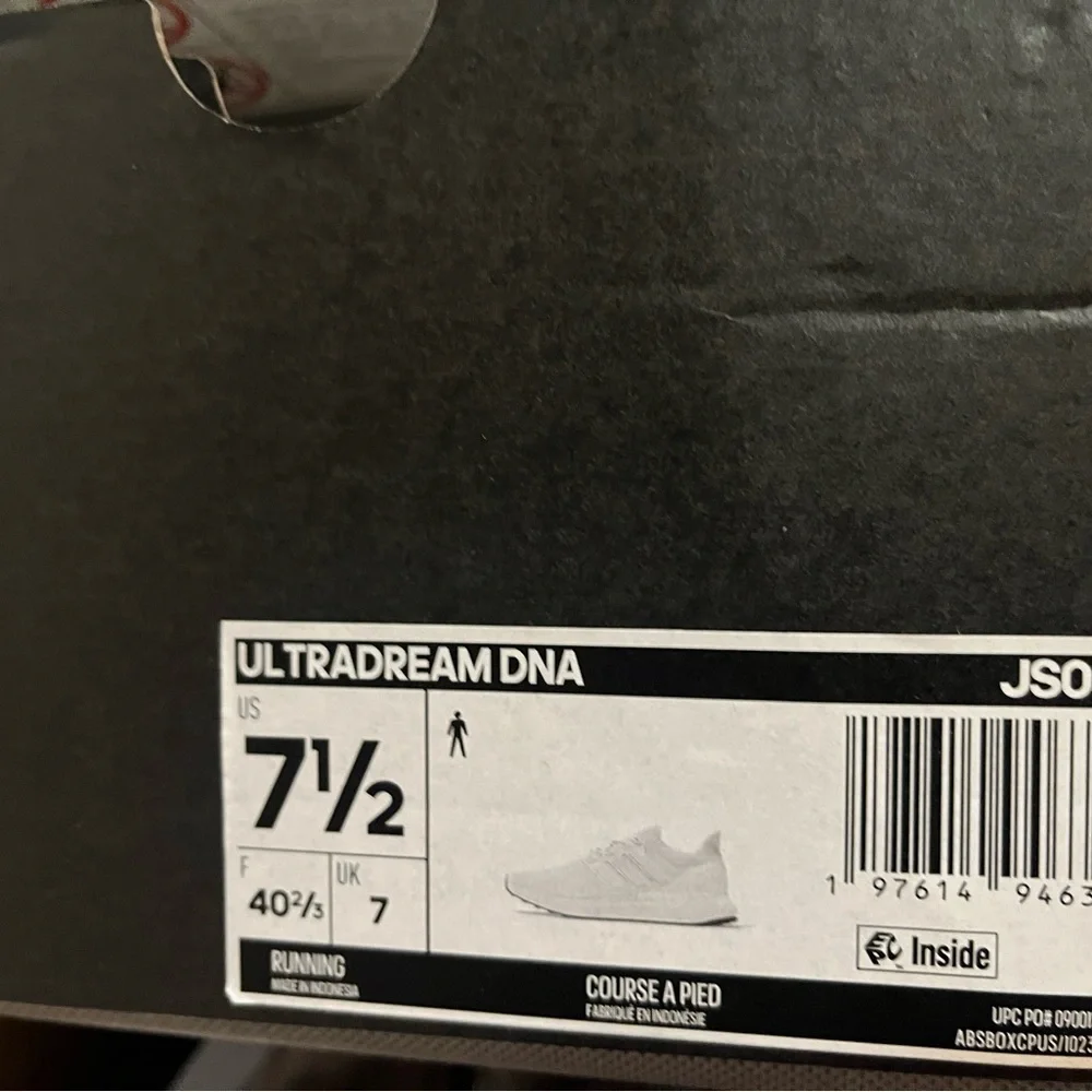 Adidas UltraDream DNA Cloud White/Core Black Men's Shoe Size 7.5 JS0321​​​